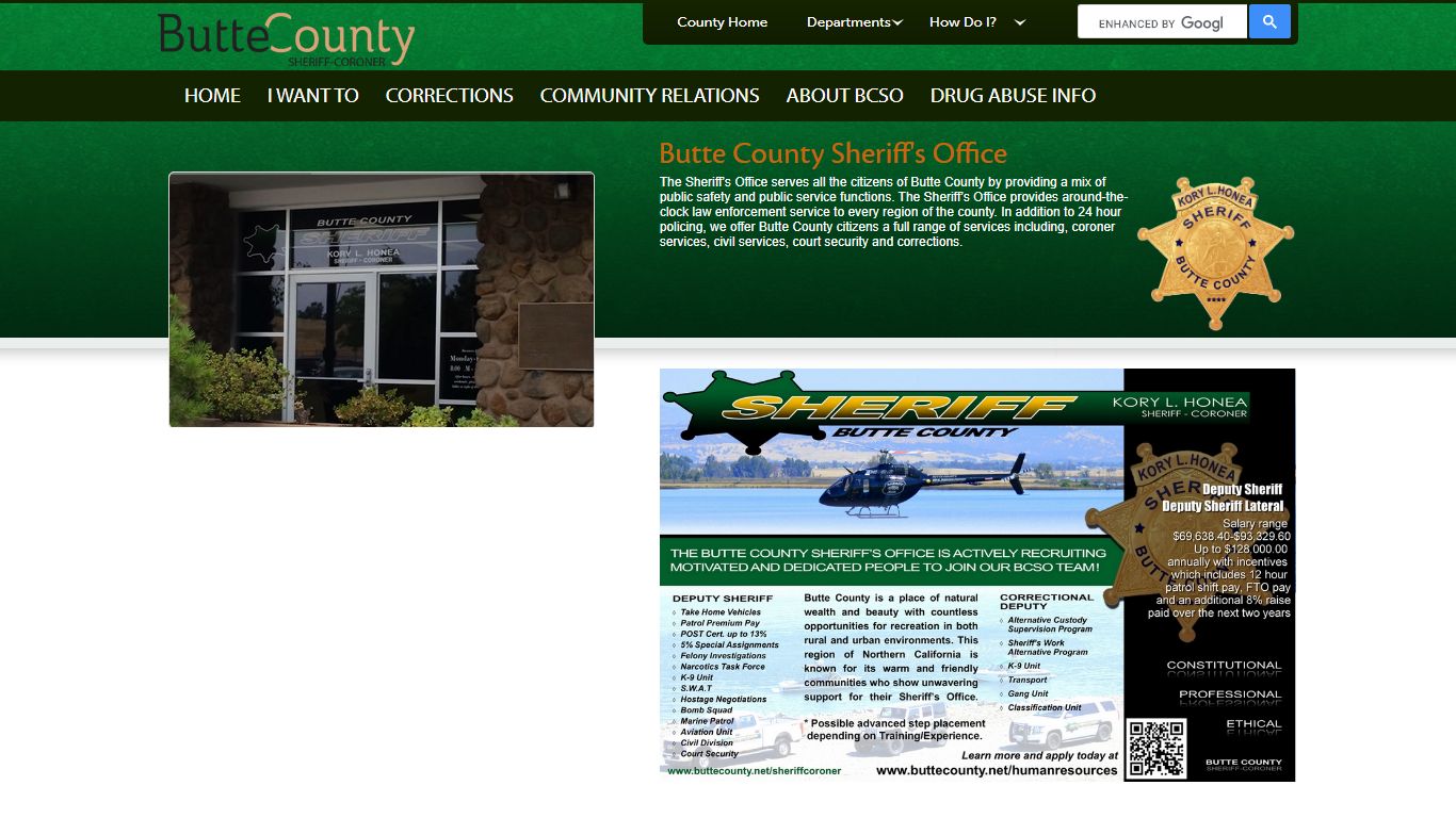 Jail Information Page - Butte County